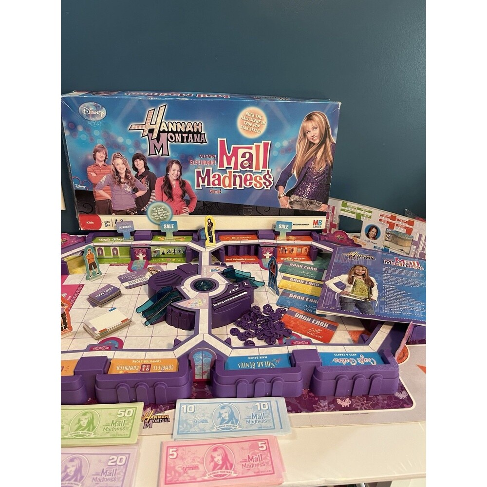 Disney Hannah Montana Electronic Mall Madness Game Hasbro 2008 *Tested-Read